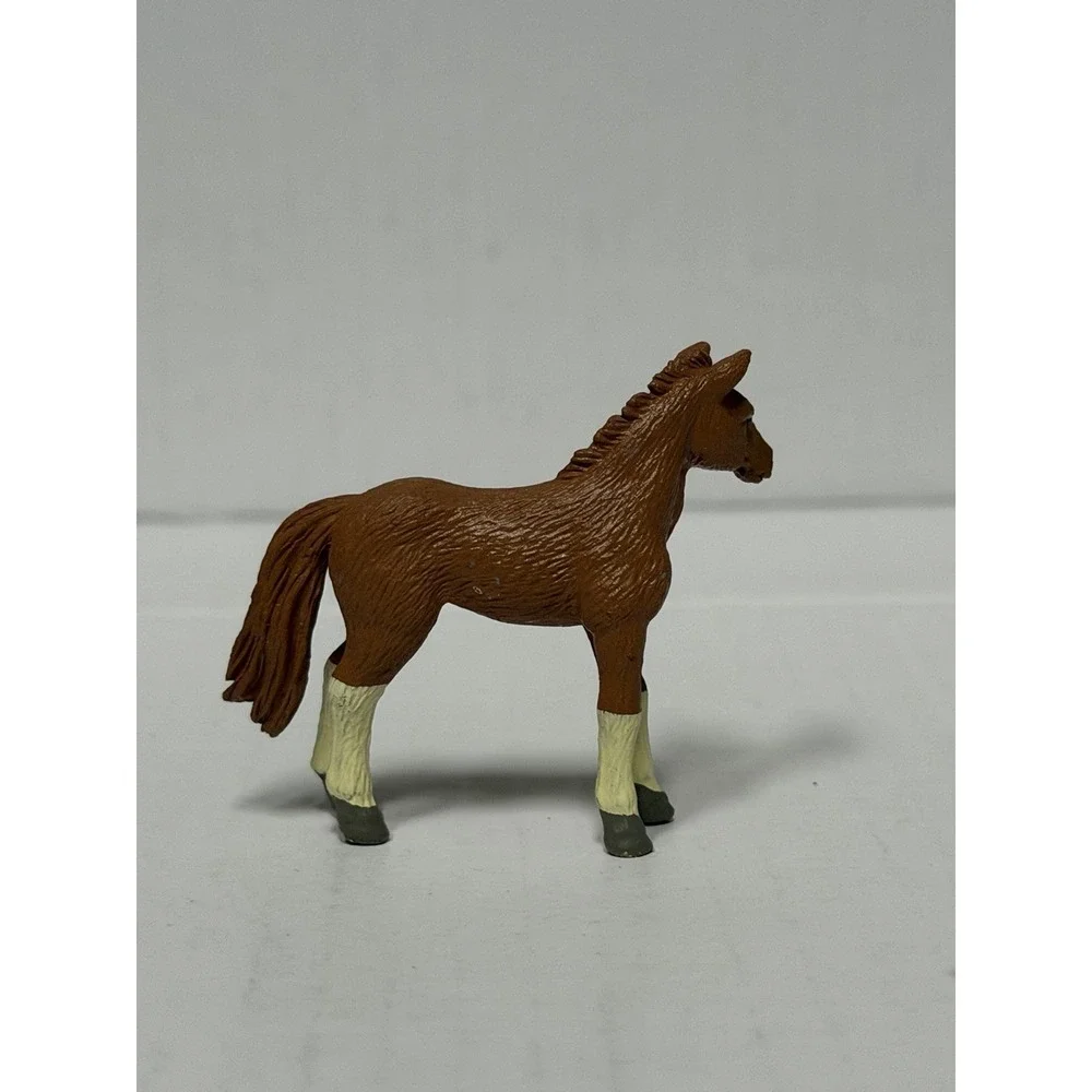 Lot Of 3 Mini Horse Figurines Foal Pony Farm Animal‎ Toy Plastic Replacement